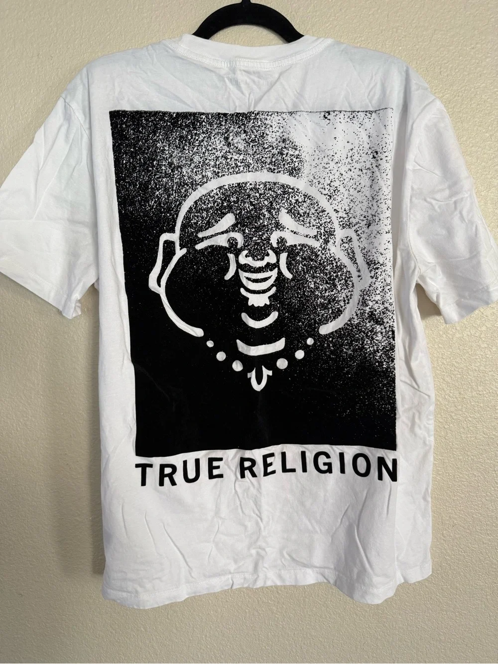 True Religion White Logo Graphic Tee Mens Size L